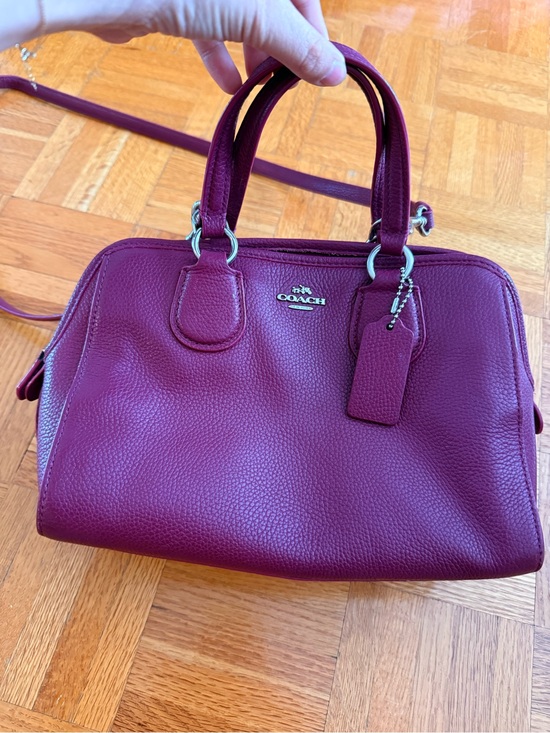 Coach Handbags - Coach Fucsia Magenta Mini Nolita Satchel
